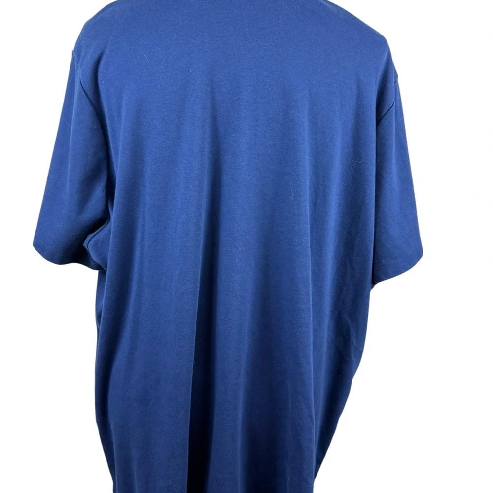 Quacker Factory blue top with clear crystal beads size 3X